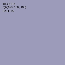 #9C9CBA - Bali Hai Color Image